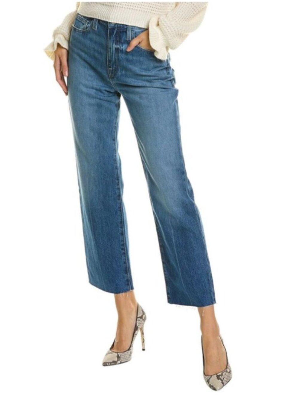 FRAME Denim Le Jane Crop in Del Amo Grind